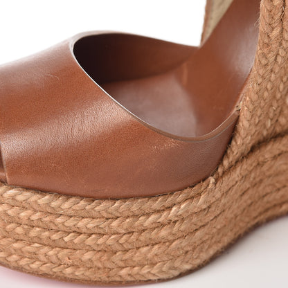 Christian Louboutin Praia 140 Platform Espadrilles 37 Tobacco 16 of 20
