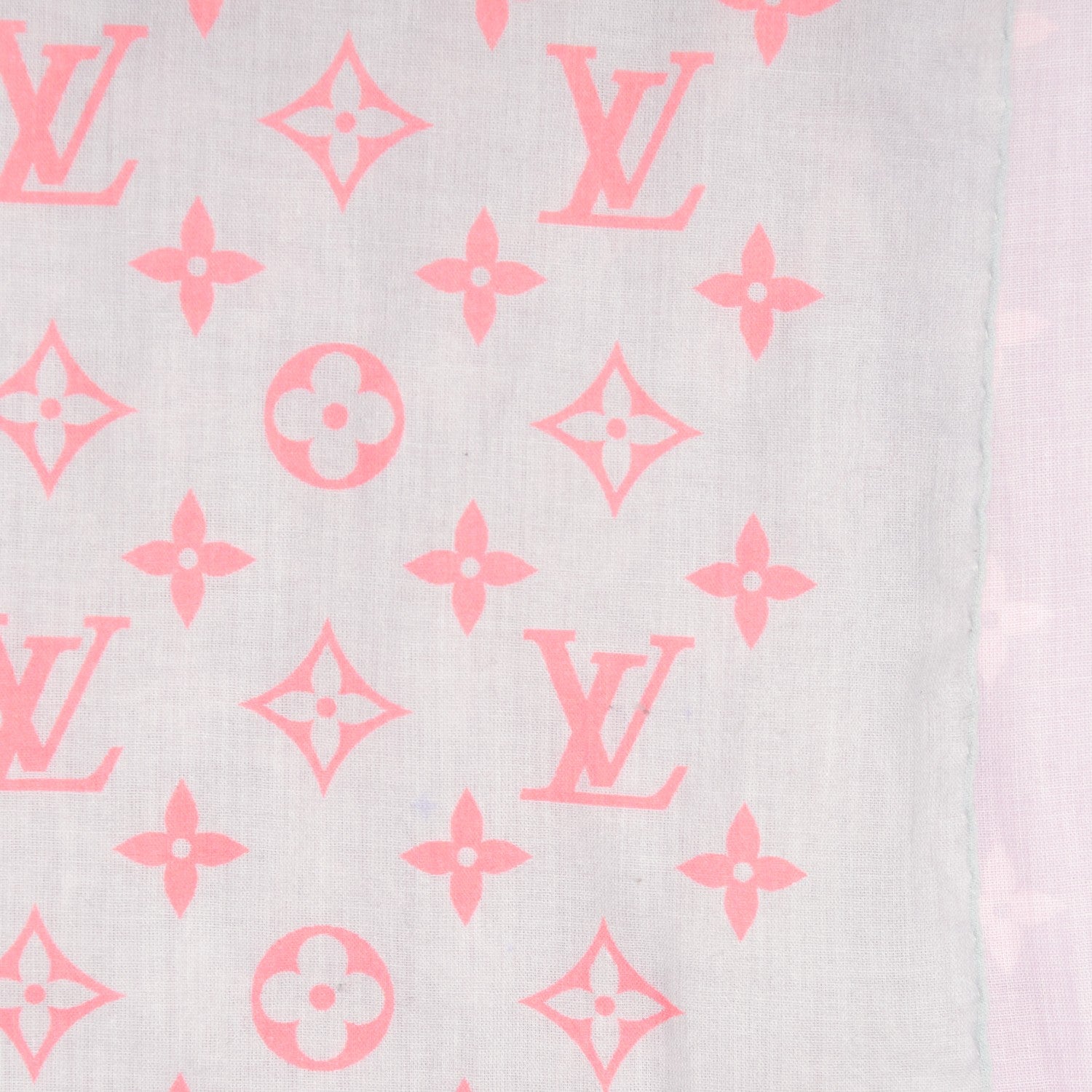 Louis Vuitton Cotton Monogram Sunrise Stole Blue Ciel 11 of 13