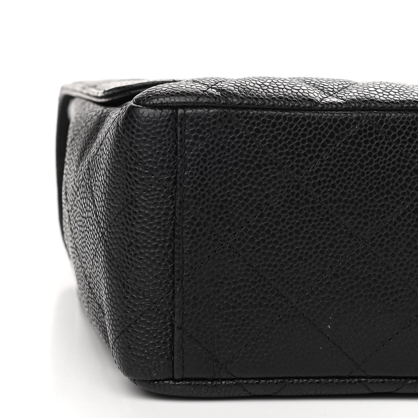 Caviar Quilted Maxi Single Flap Black