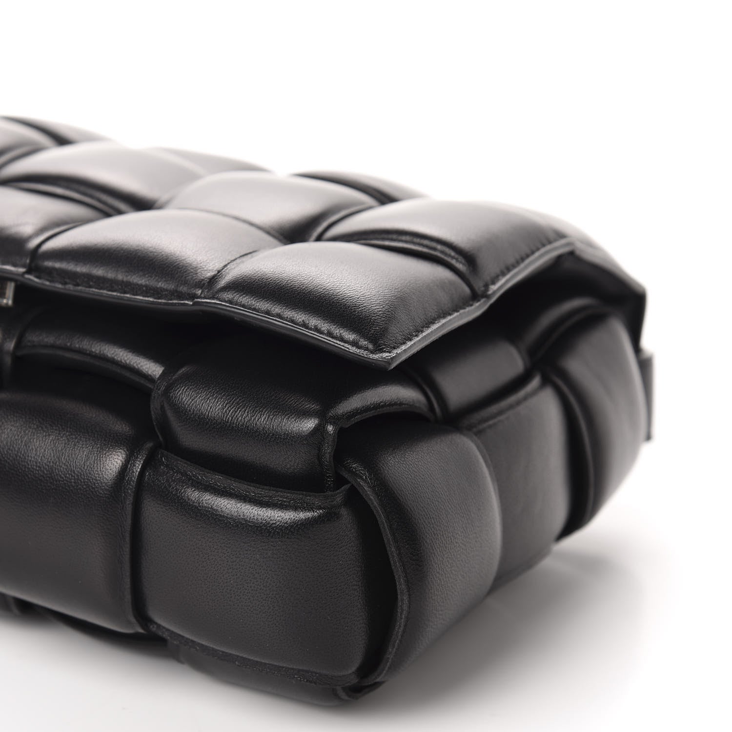 Bottega Veneta Nappa Maxi Intreccio Padded Cassette Crossbody Bag Black 7 of 9