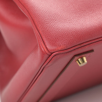 Hermes Courchevel Birkin 40 Rouge Vif 13 of 14