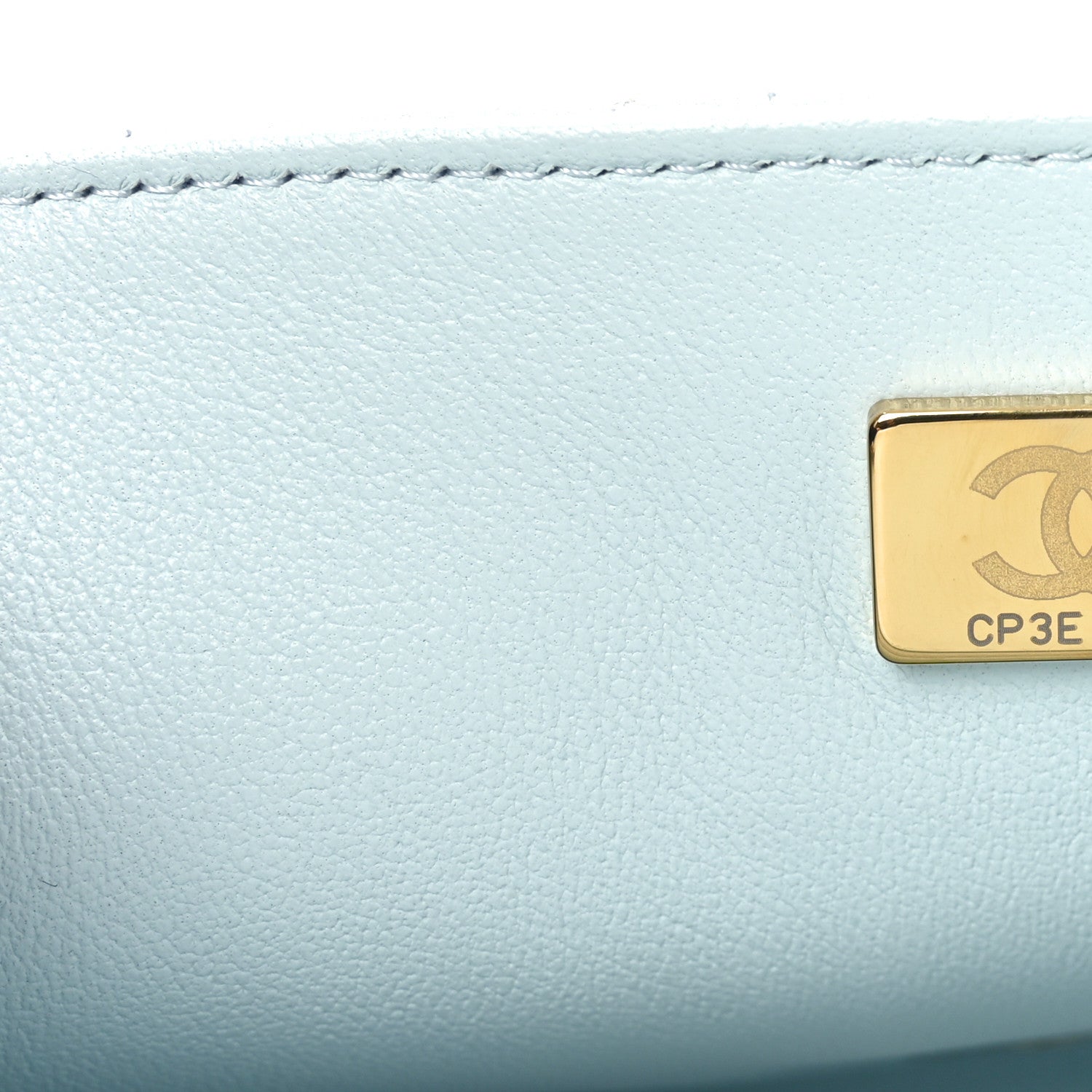 Chanel Lambskin Quilted Mini Rectangular Flap Light Blue 7 of 11