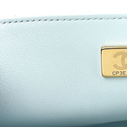 Chanel Lambskin Quilted Mini Rectangular Flap Light Blue 7 of 11