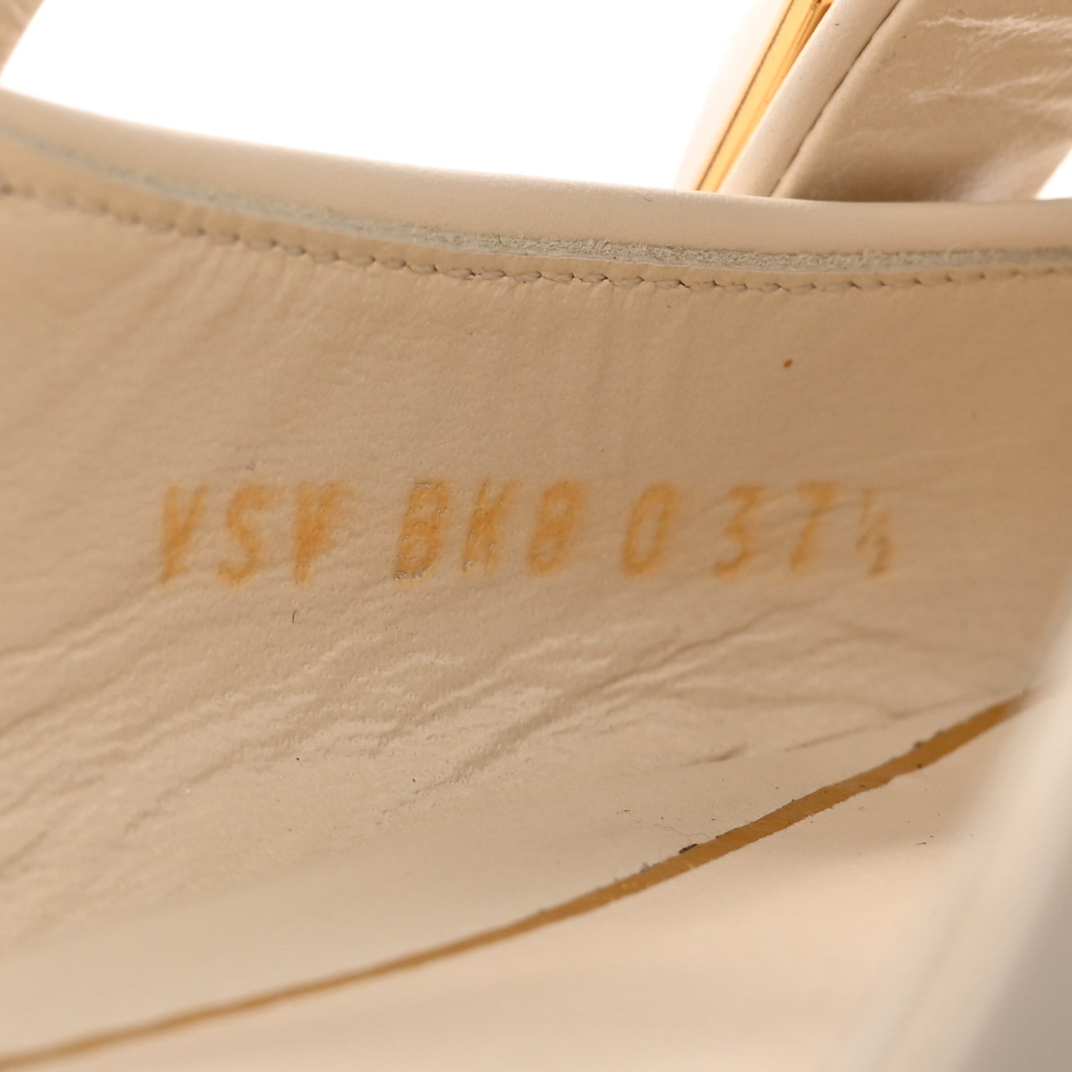 Valentino Garavani Calfskin Roman Stud Flat Mules 37.5 Light Ivory 8 of 15
