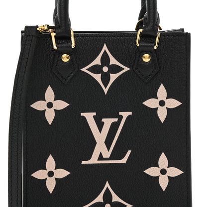 Louis Vuitton Empreinte Monogram Giant Petit Sac Plat Black Beige 7 of 8