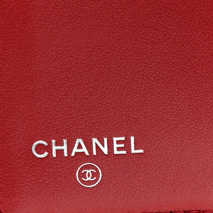 Chanel Caviar Quilted Medium Boy Flap Wallet Red 6 of 8