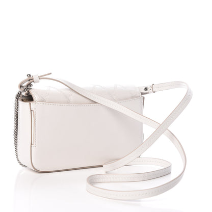 Givenchy Goatskin Quilted GV3 Mini Pocket Convertible Bag White 3 of 9