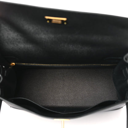 Hermes Epsom Kelly Sellier 32 Black 5 of 10