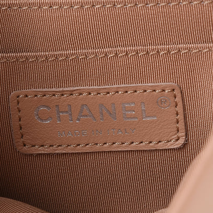 Chanel Calfskin Chevron Quilted Small Urban Spirit Backpack Beige 6 of 8