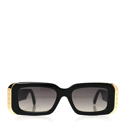 Louis Vuitton Acetate LV Moon Rectangle Sunglasses Z1653E Black 2 of 7