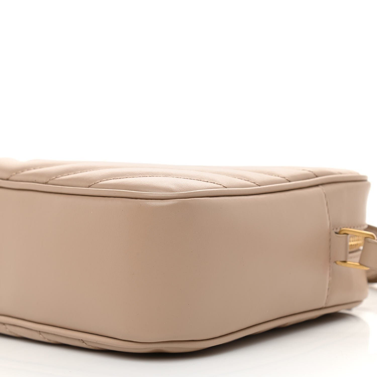 Saint Laurent Calfskin Matelasse Monogram Lou Camera Bag Dark Beige 8 of 8