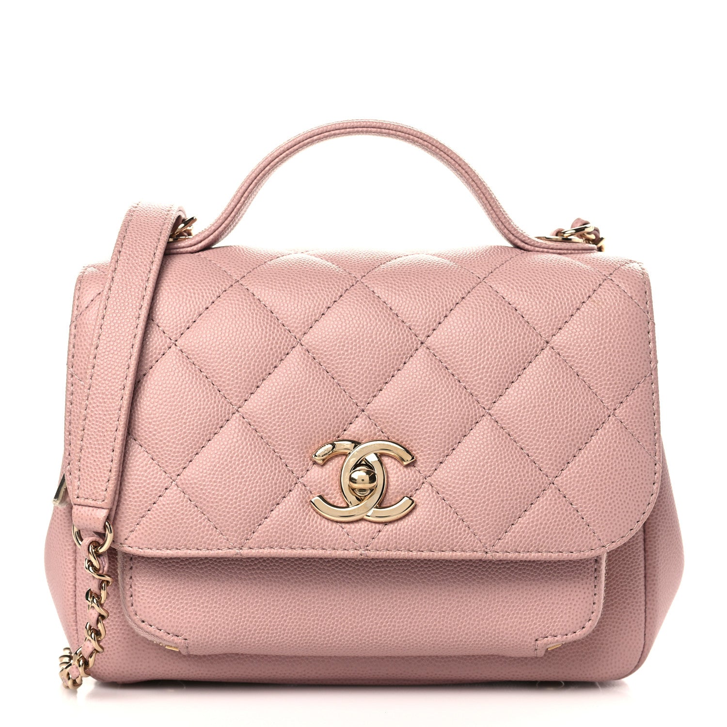 Chanel Caviar Quilted Small Business Affinity Flap Light Pink 1 of 9