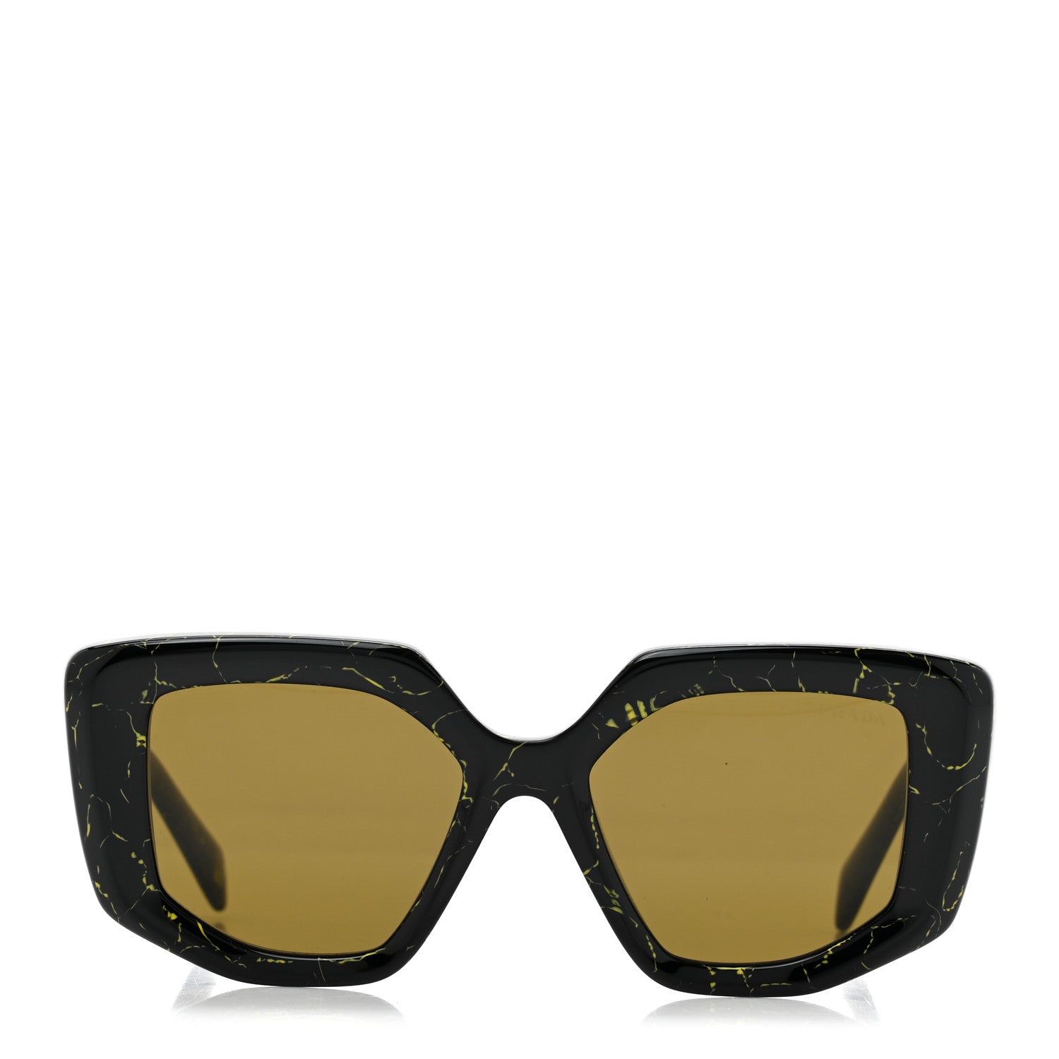 Prada Acetate Symbole Sunglasses SPR 14Z Black Marble 2 of 7