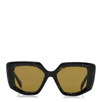 Prada Acetate Symbole Sunglasses SPR 14Z Black Marble 2 of 7