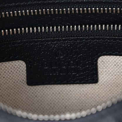 Gucci GG Supreme Monogram Textured Calfskin Web Large Attache Shoulder Bag Beige Blue 6 of 11