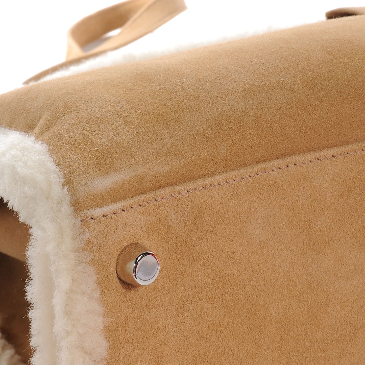 Veau Doblis Suede Mouton Shearling Teddy Plush Kelly Retourne 40 Alezan