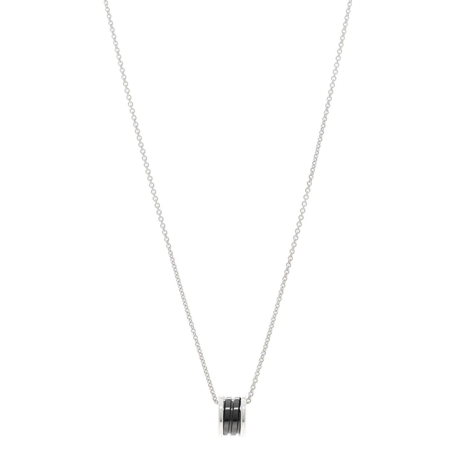 Bulgari Sterling Silver Ceramic Save The Children Pendant Necklace 1 of 4