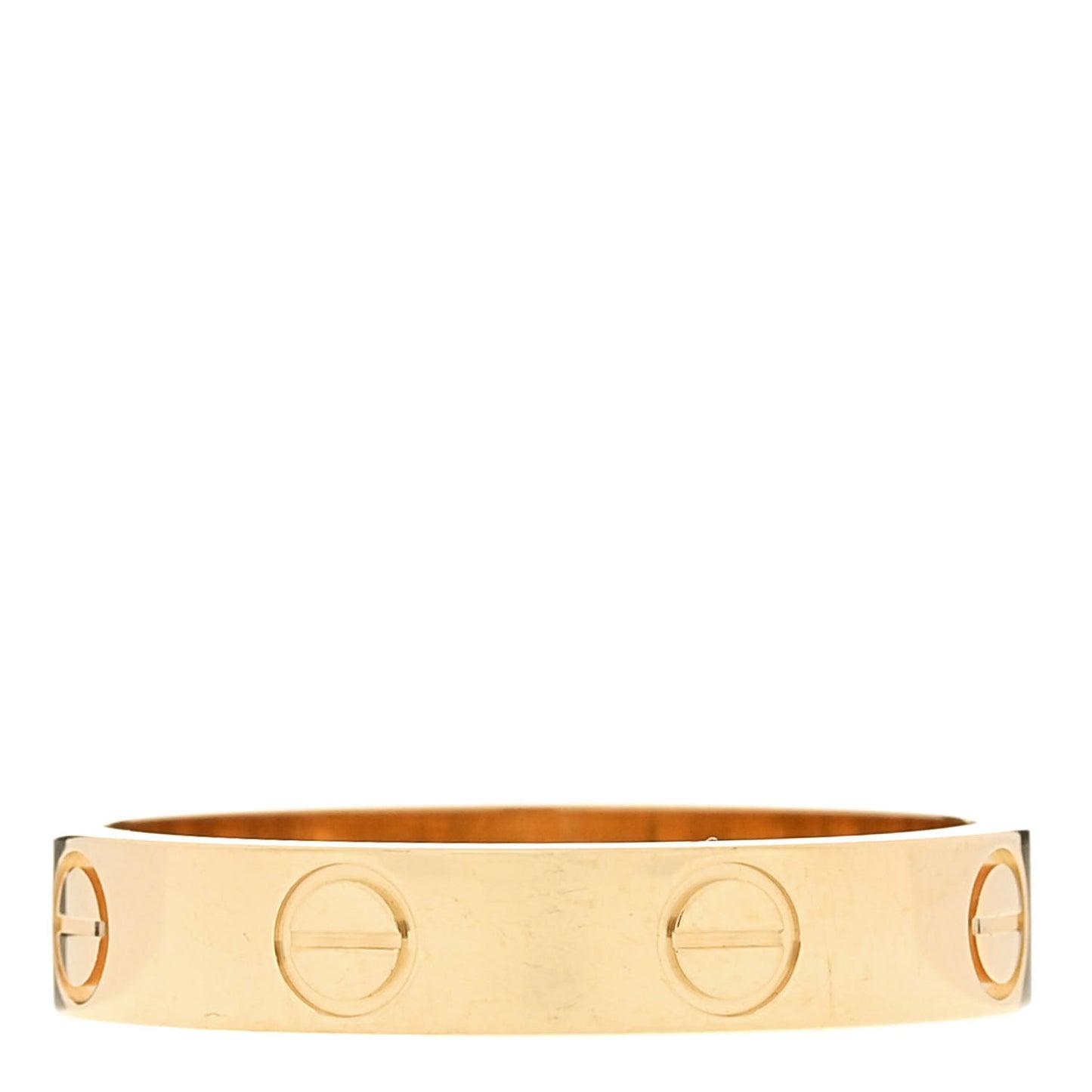 18K Yellow Gold 3.5mm LOVE Wedding Band Ring 53 6.5