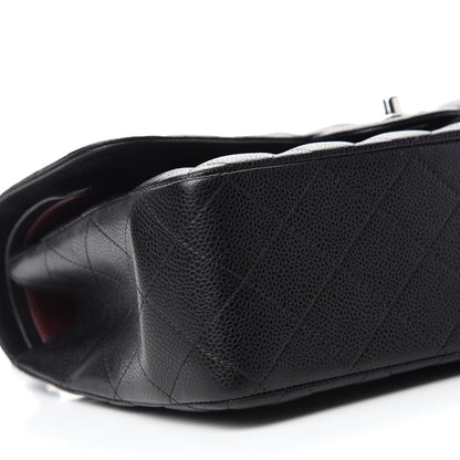 Chanel Caviar Quilted Jumbo Double Flap Black 6 of 11