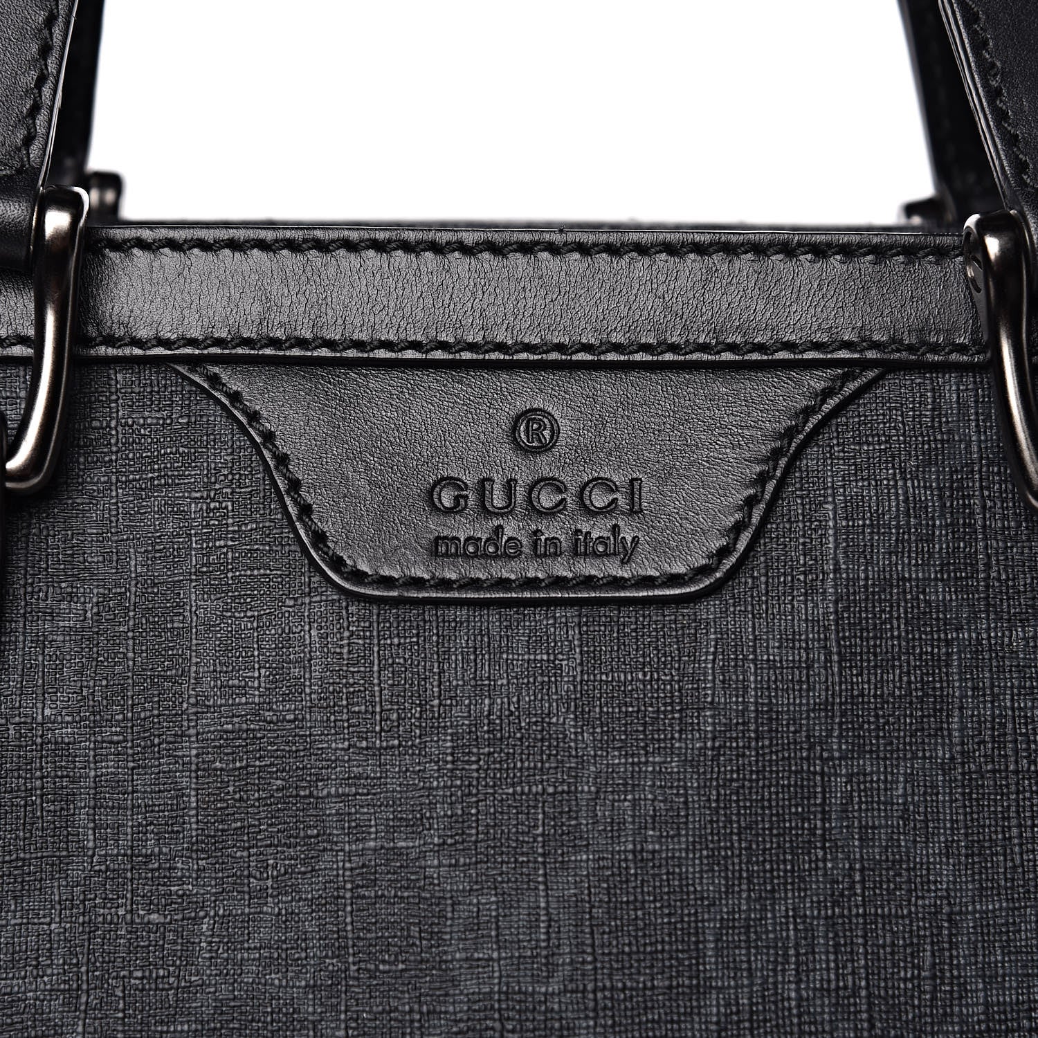 Gucci GG Supreme Monogram Tote Black Grey 11 of 15