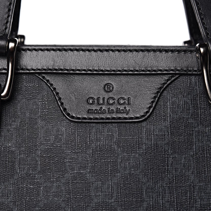 Gucci GG Supreme Monogram Tote Black Grey 11 of 15
