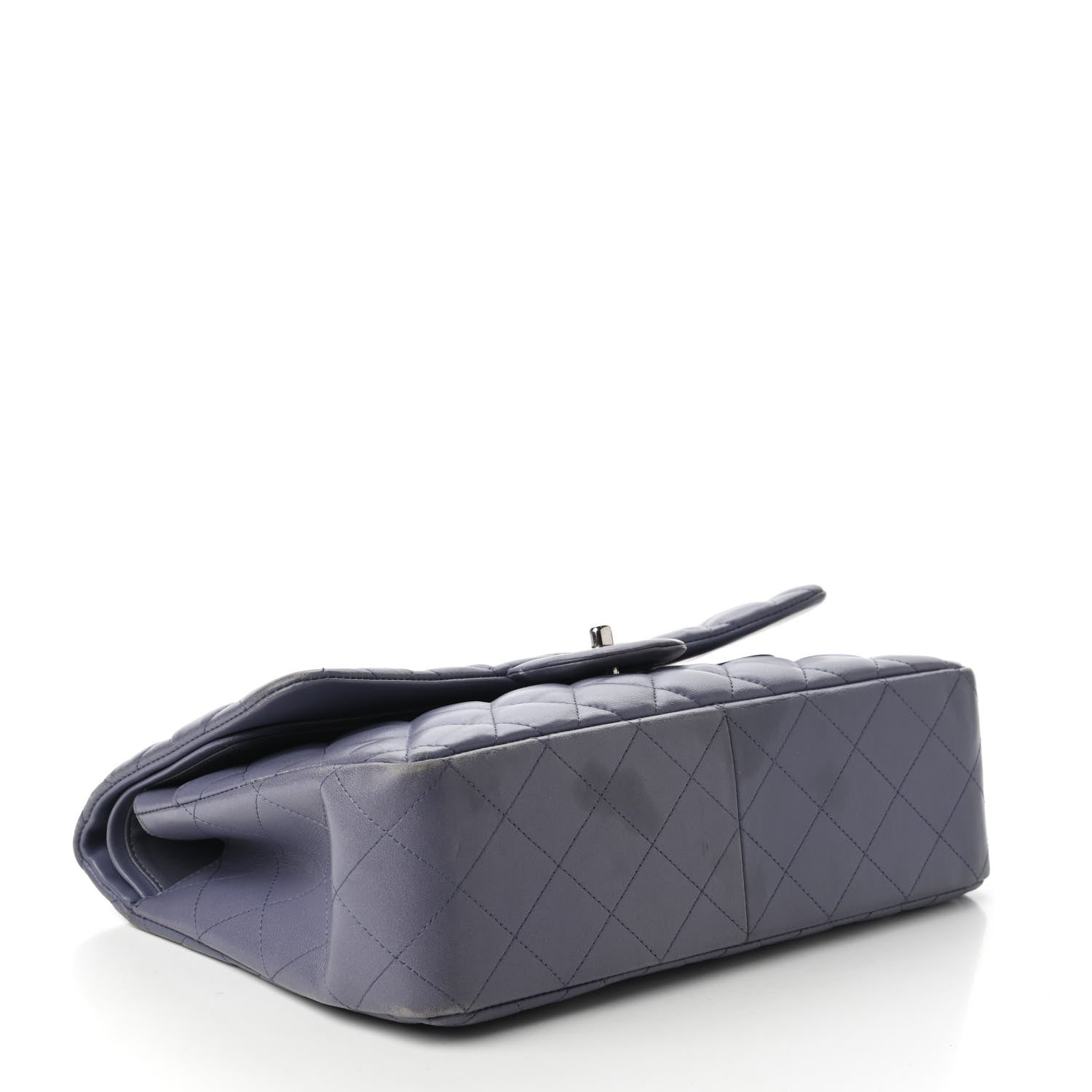 Chanel Lambskin Quilted Jumbo Double Flap Light Purple 4 of 12