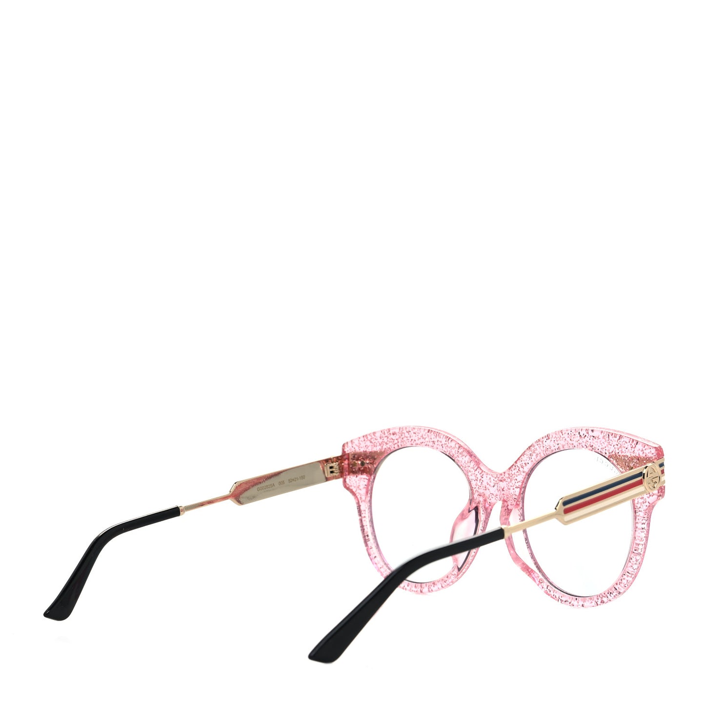 Acetate Round Frame Web Sunglasses GG0282SA Pink