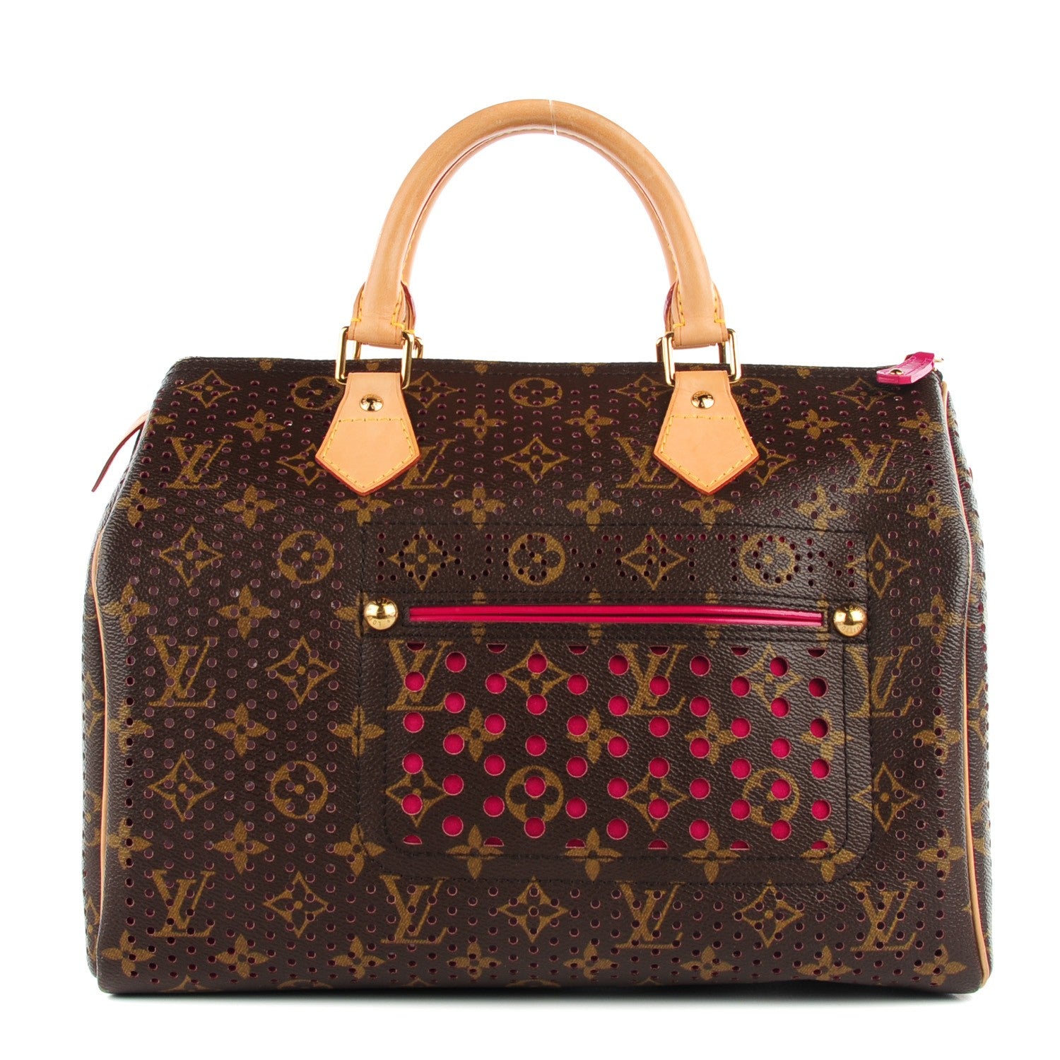 Louis Vuitton Monogram Perforated Speedy 30 Fuchsia 1 of 7