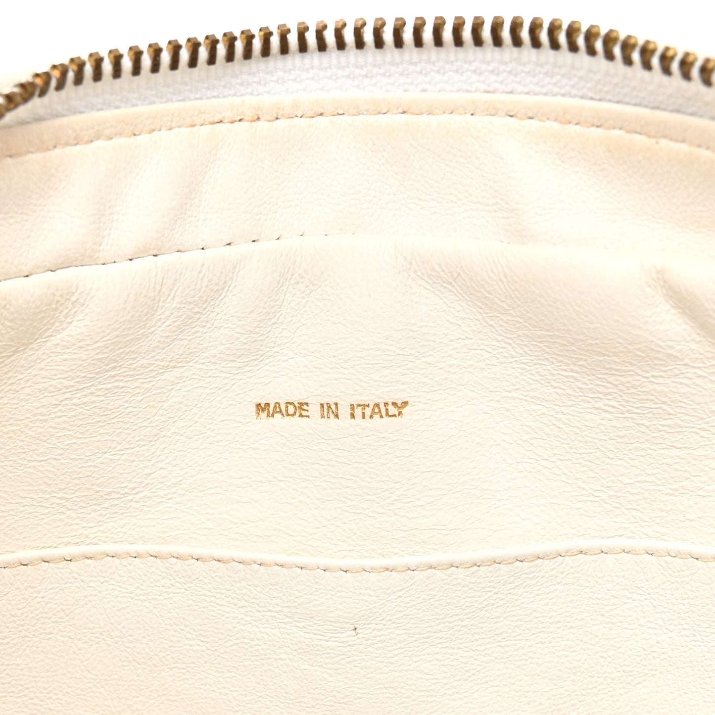 Lambskin Quilted Tassel Camera Case White
