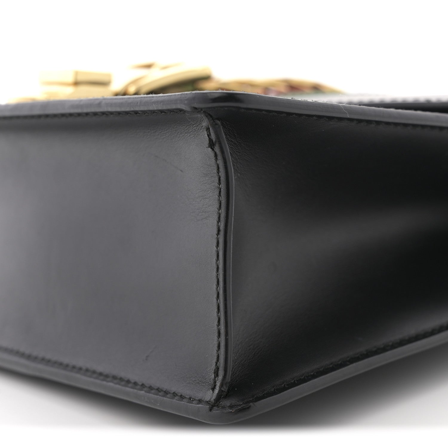 Gucci Calfskin Small Sylvie Top Handle Bag Black 10 of 11