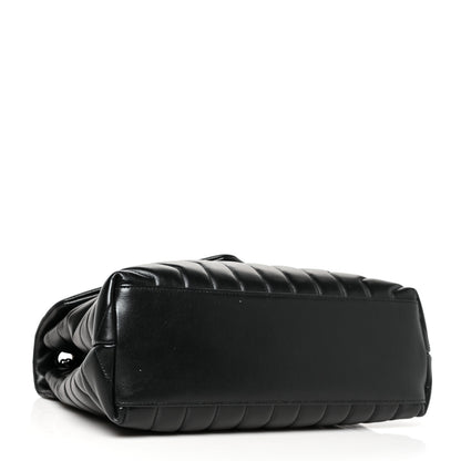 Saint Laurent Calfskin Y Quilted Monogram Medium Loulou Chain Satchel Black 4 of 12