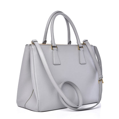 Prada Saffiano Medium Galleria Double Zip Tote Granito 2 of 14