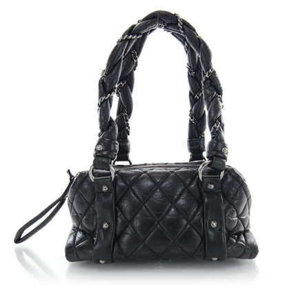 Chanel Distressed Lambskin Lady Braid Small Tote Black 1 of 9