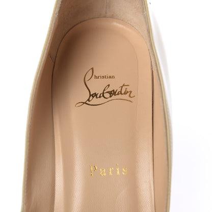 Christian Louboutin Patent Studded Zappa 100 Pumps 41 Beige 7 of 9