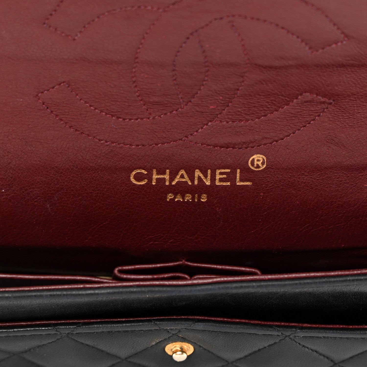 Chanel Lambskin Quilted Medium Double Flap Black 6 of 25