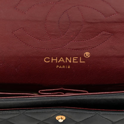 Chanel Lambskin Quilted Medium Double Flap Black 6 of 25