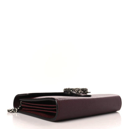 Gucci Dollar Calfskin Crystal Mini Dionysus Chain Wallet Vintage Bordeaux 5 of 11