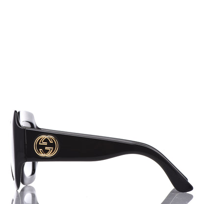 Gucci Acetate Square Frame Sunglasses GG0053S Black 3 of 7