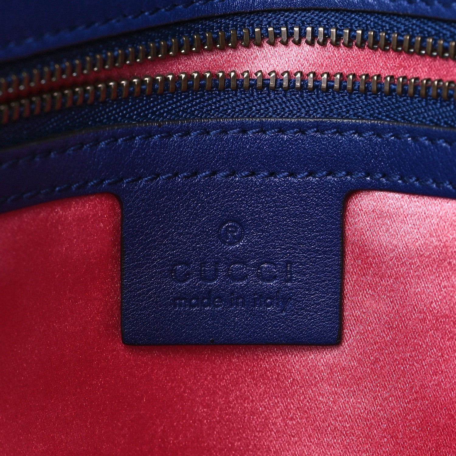 Gucci Velvet Matelasse Medium GG Marmont Shoulder Bag Cobalt Blue 6 of 9