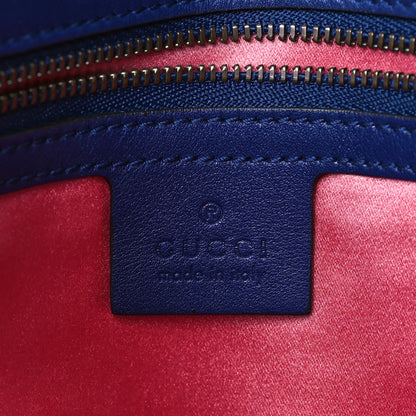 Gucci Velvet Matelasse Medium GG Marmont Shoulder Bag Cobalt Blue 6 of 9