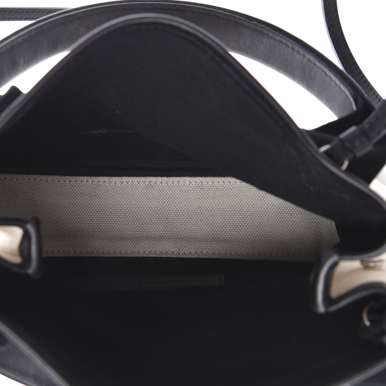 Balenciaga Cotton Canvas Calfskin Navy Cabas XS Natural Black 5 of 8