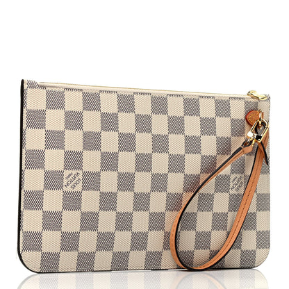 Louis Vuitton Damier Azur Braided Neverfull MM GM Pochette 3 of 6