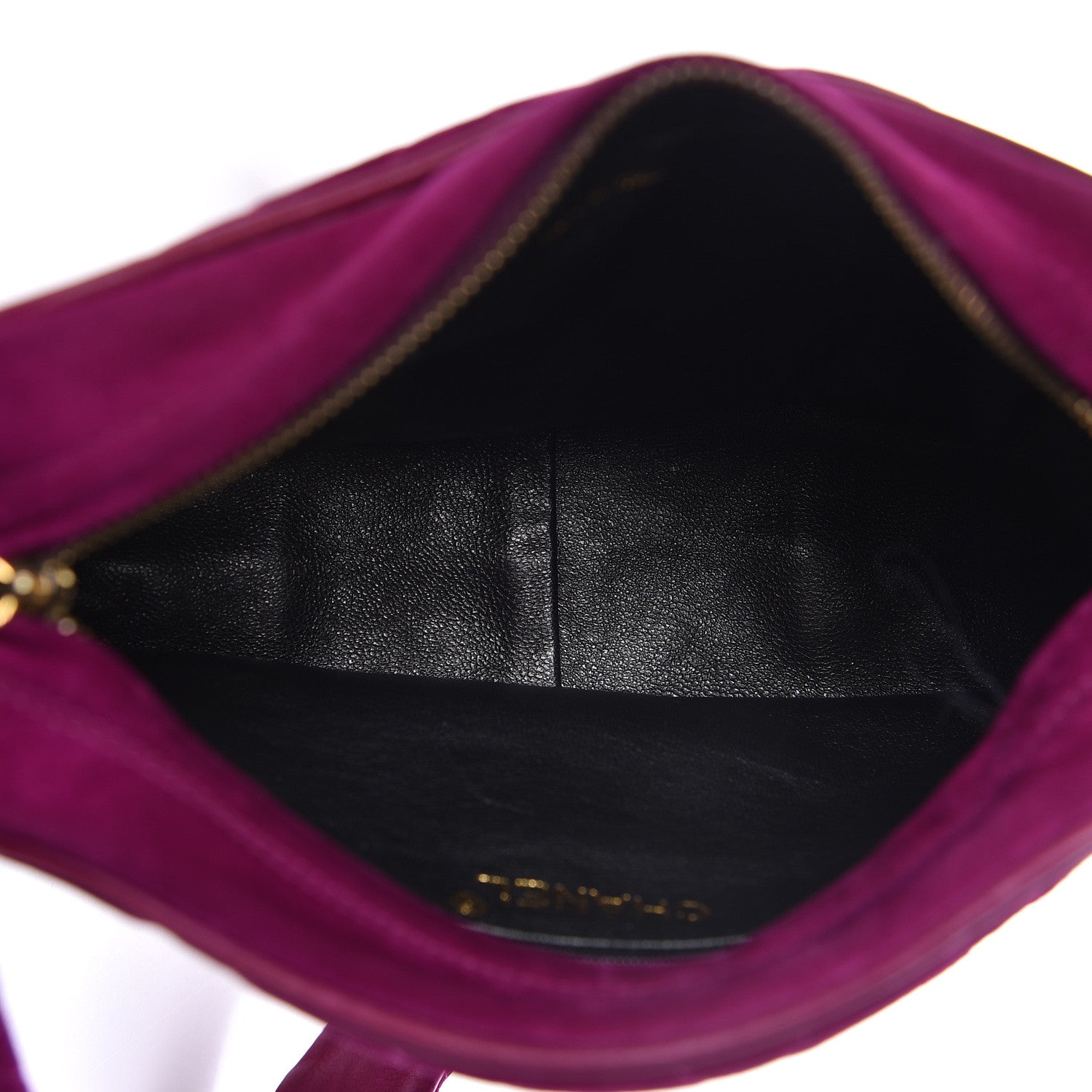 Chanel Suede Quilted CC Camera Crossbody Purple 7 of 13