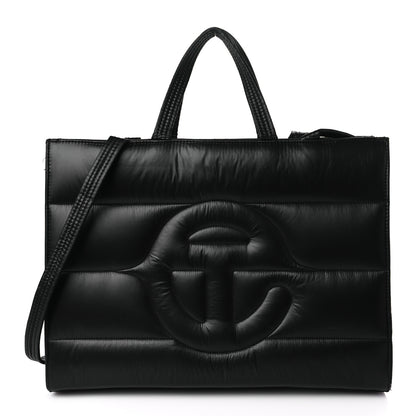 Telfar Nylon Large Puff Shopping Bag Black 1 of 8