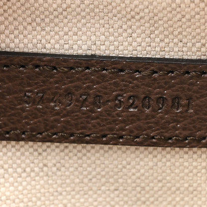 Gucci GG Supreme Monogram Equestrian Web Mini Ophidia Round Shoulder Bag Brown 7 of 9