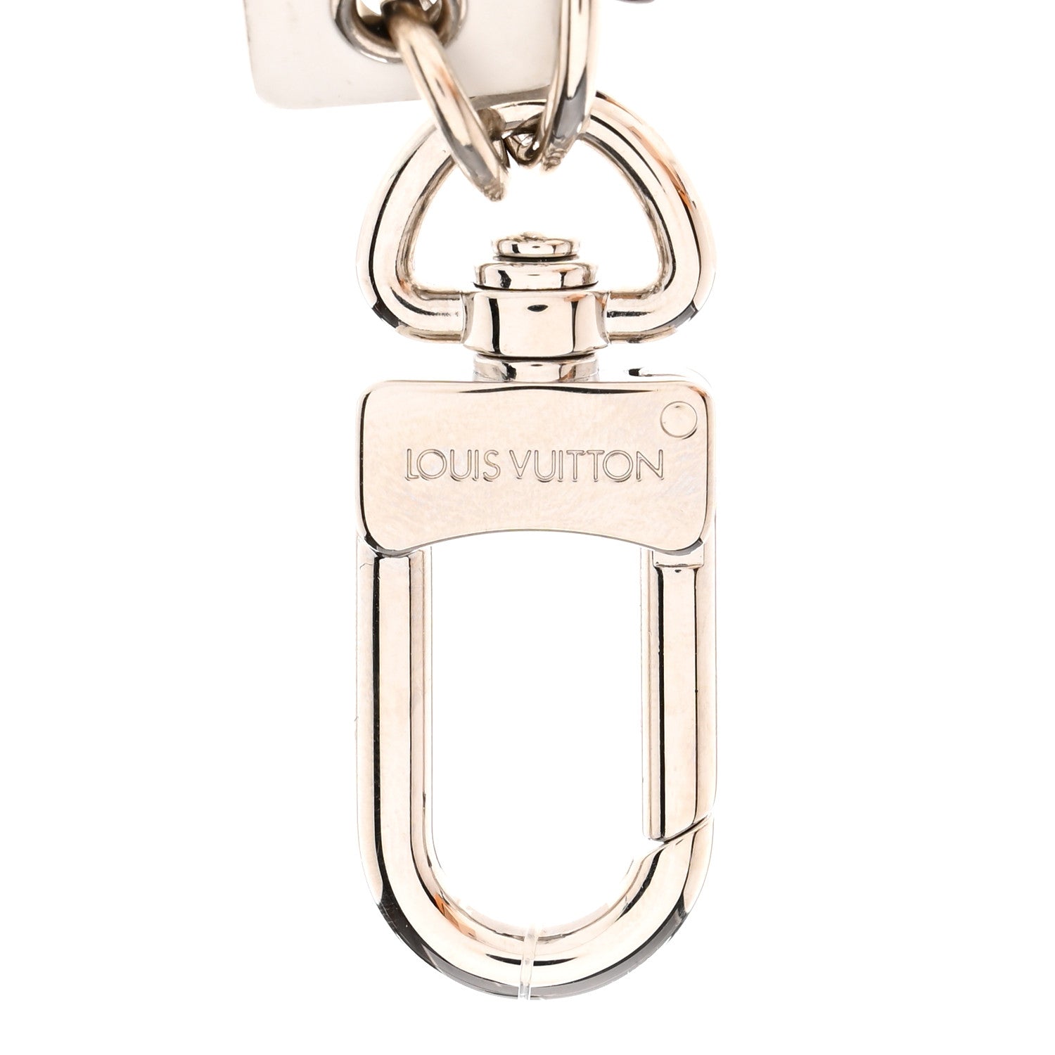 Louis Vuitton Calfskin Monogram Printed LV Fortune Cookie Bag Charm Key Holder Brown 3 of 5