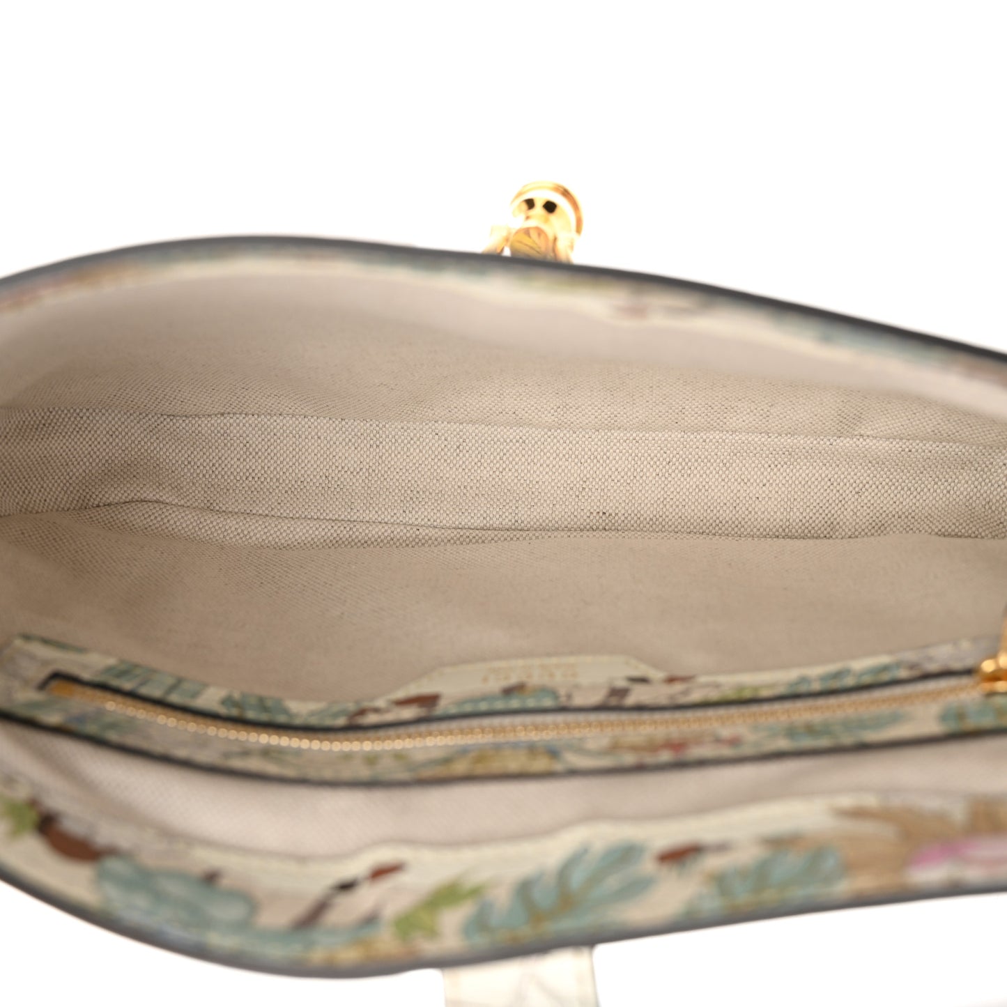 New Shangai Calfskin Tiger Savanah Small Jackie 1961 Hobo Chalky White Multicolor