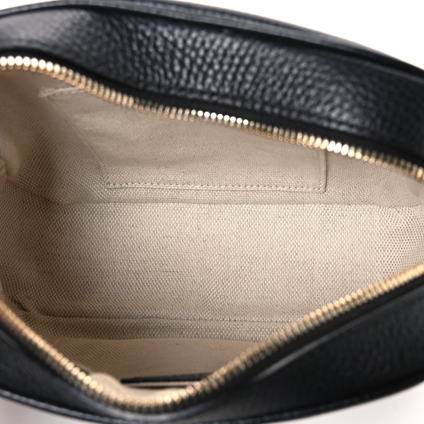 Pebbled Calfskin Small Soho Disco Bag Black