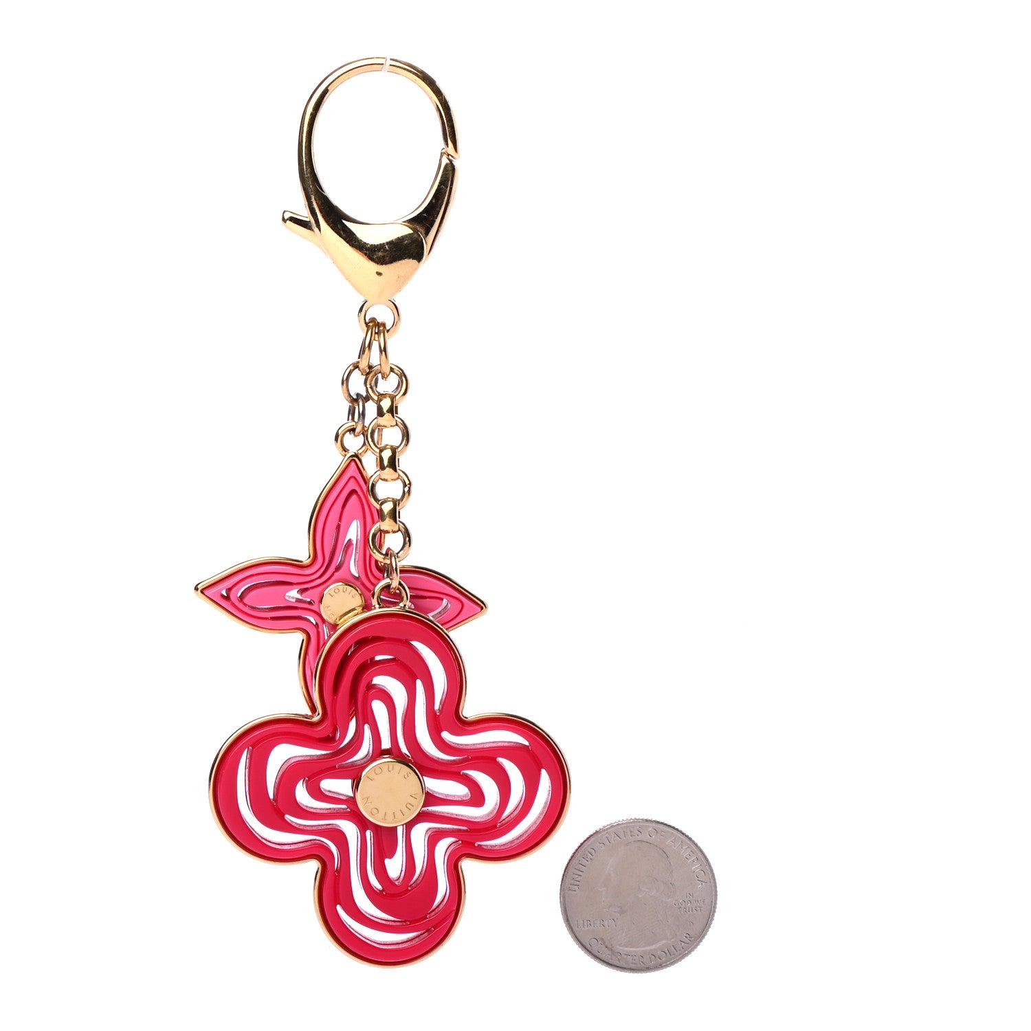 Louis Vuitton Resin Naif Bag Charm Pink 2 of 4
