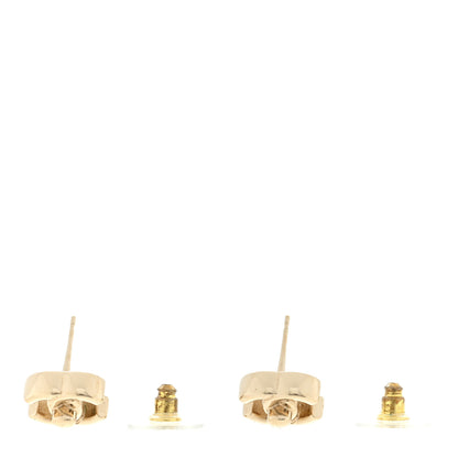 Chanel Metal CC Turnlock Earrings Gold 3 of 4